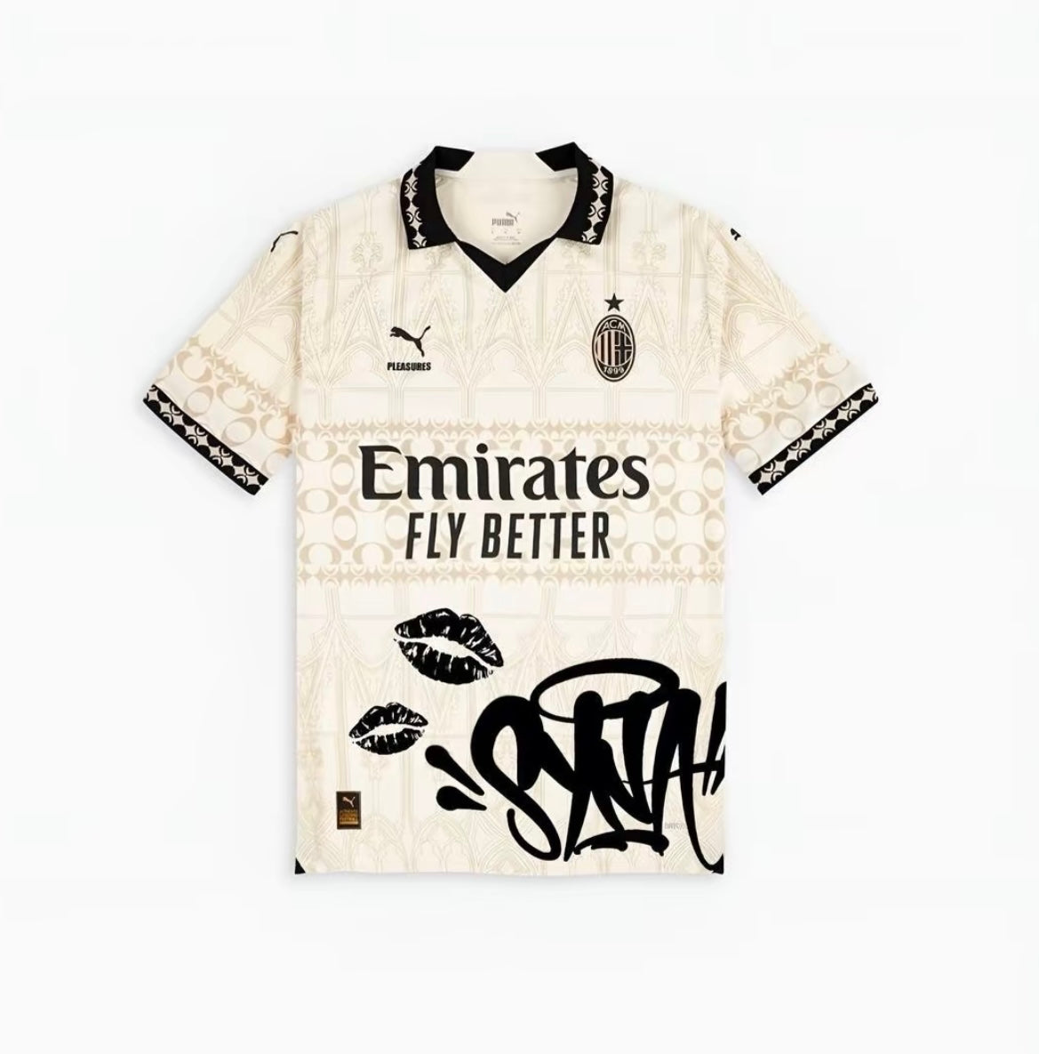 MAILLOT AC MILAN KISS WHITE